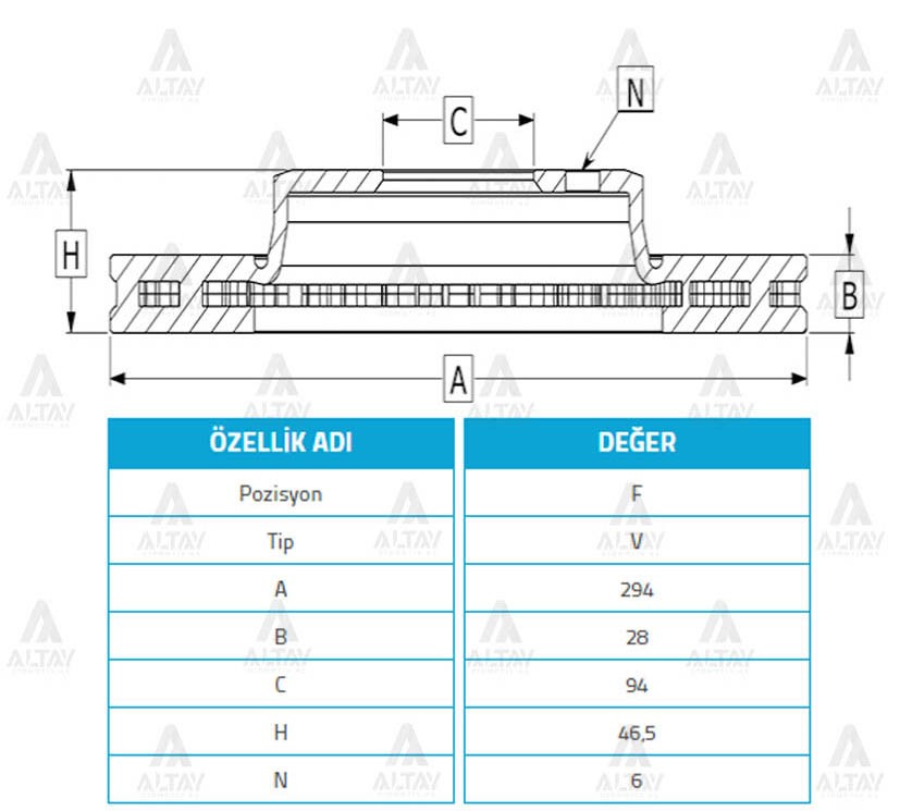 Mitsubishi L200 Ön Fren Dıskı L Cr OEM MN102276 Mitsubishi L200 Ön Fren Dıskı L Cr OEM MN102276